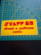 adesivo vintage STICKER kleber staff 83 divani e poltrone Cantù mod b