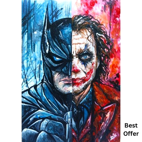 Aceo originale batman - &, joker