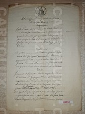 H8732 DOCUMENTO ANTICO 1867