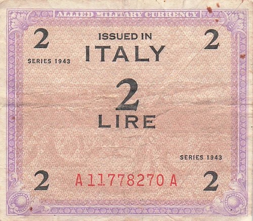 Italia lire serie - 2, 1943