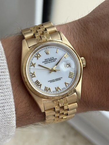 Rolex datejust 36mm 18k gold - 36mm,