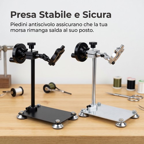 Morsa girevole per - per, legatura