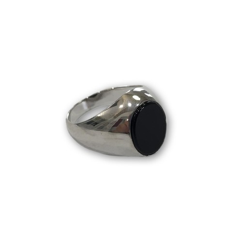 Anello chevalier con - anello, onice