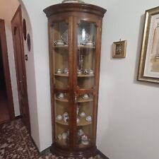 Vetrina Angolare In Noce 