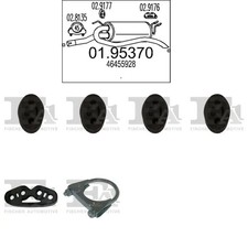 Silenziatore terminale MTS per FIAT Palio Combi 1.2, 44 KW