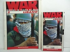 WAR NR. 2  GUERRE IN TEMPO DI PACE : LIBANO RIVISTA+VIDEOCASSETTA VHS (NO DVD)