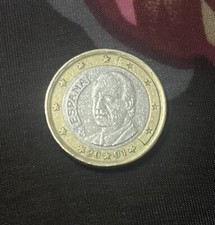 Spagna 1 euro 2001 - Re Juan Carlos I di Borbone e Borbone