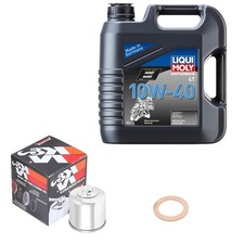Honda VT 1300 CX SC61A 2015, LIQUI MOLY 10W-40  4L, K&N Ölfilter Set