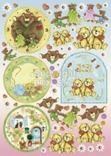 Carta decoupage Orologi bimbi Stamperia