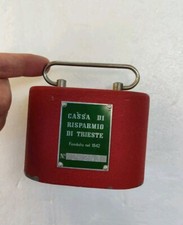 SALVADANAIO EPOCA BANCA CASSA DI RISPARMIO DI TRIESTE RISPARMI dei primi anni 60