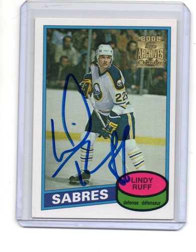 Lindy ruff auto rookie - lindy,
