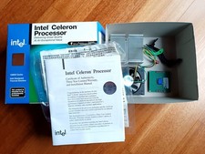 INTEL CELERON Processore 1 GHZ 1000 MHZ Boxato DISSIPATORE VENTOLA Originali Box