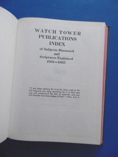 Watch tower publications - watch,