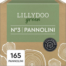 Pannolini a Ridotto Impatto Ambientale  Green, Taglia 3 (6-10 Kg), 165 Pezzi