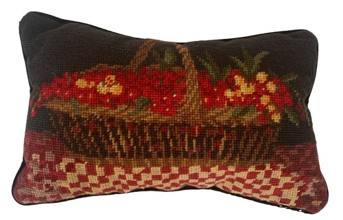 Cuscino fiori cesto ciliegie