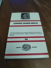 MARCEL PROUST ● CONTRO SAINTE-BEUVE Einaudi Nue 1974
