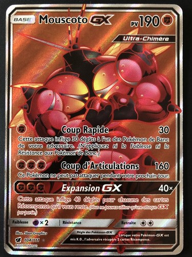 Carte pokemon mouscoto 104 111 - carte, 104/111
