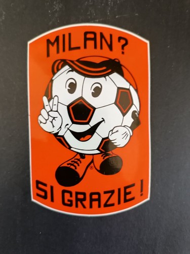 Adesivo milan grazie - si,