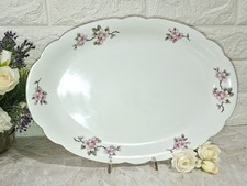 SELTMANN WEIDEN BAVARIA PORCELLANA FIORI DI PESCO PIATTO OVALE DIM35X24 VASSOIO 