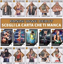 Carte Panini WWE Debut Edition Base Legends Champions wrestling Mancolista