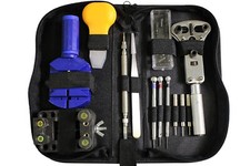 Kit Riparazione Manutenzione Orologi Cacciaviti Apri Cassa Set Completo Attrezzi