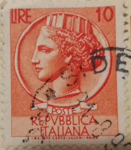 Francobollo lire - francobollo, 10