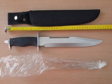 Coltello John Rambo Coltello da caccia  8" Bowie con Fodero Bowie - NUOVO 38 CM