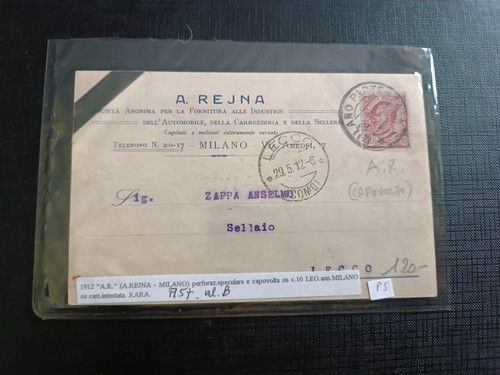 Regno perfin 1912 - 1912, rejna