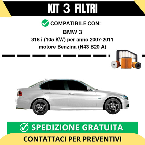 Kit filtri tagliando per bmw - 3,