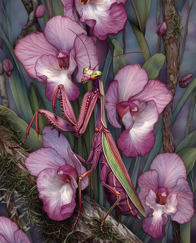 Stampa artistica orchidea - , rosa