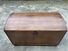 Baule anni 40 in legno di pioppo restaurato