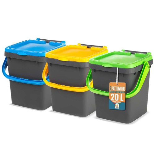 Set pattumiere bidoni 20l - pattumiere,