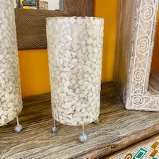 Lampada cilindrica madreperla