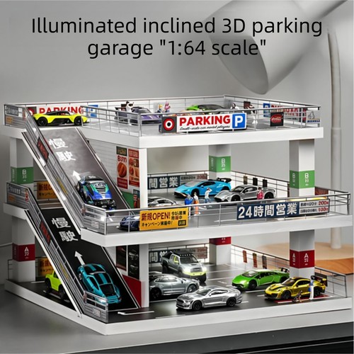 Diorama garage modello - diorama, 1/64