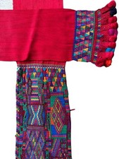 Bright Red Vintage Handwoven