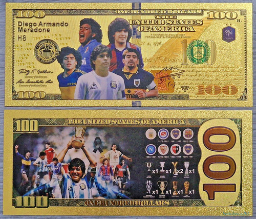 Maradona 100 dollari - 100,