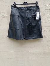 Gonna mini ecopelle nera aderente XXL