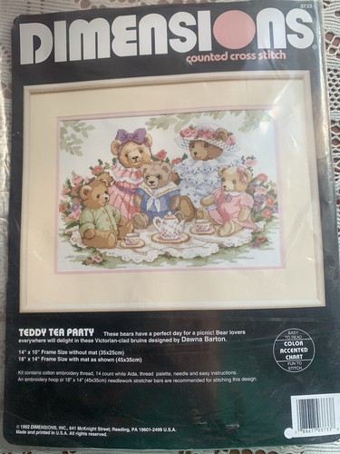Dimensions teddy tea party - teddy, kit