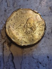 Rarissima Moneta da 20 Cent. spagnola Del 1999 con Errore di Conio.da Collezione