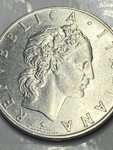Moneta italia lire 1957 r - moneta, 1957-r