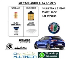 KIT TAGLIANDO 4 FILTRI ALFA
