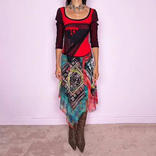 Abito midi maglia vintage save - abito,