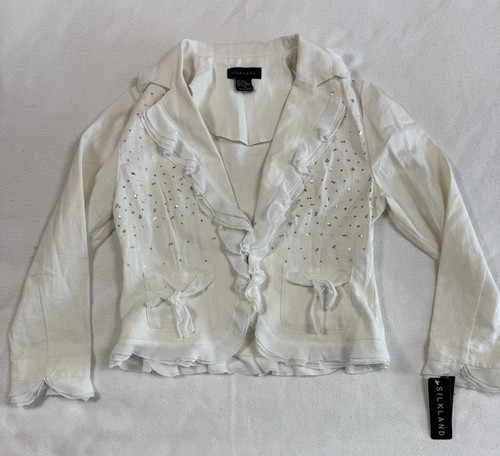Silk land giacca bianca - land, donna
