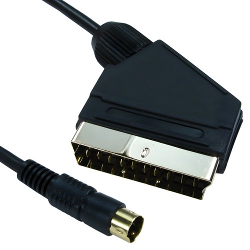 Cavo video spina scart - s-video, da