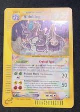 Nidoking Crystal 150/147 Aquapolis Holo Pokemon Card ENG TCG Nintendo Ita PSA