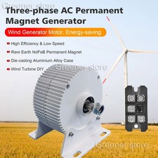 12V/24V/48V 3kW Motore Generatore Eolico Trifase Sincrono a Magneti Permanenti x