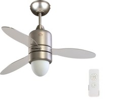 Dcg Ventilatore a soffitto VECRD65TL telecomando luce lampada 3 pale 107cm Rotex