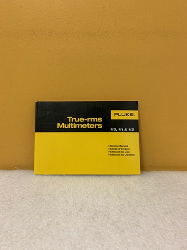 Fluke 1580952 modelli 110 111 - fluke,