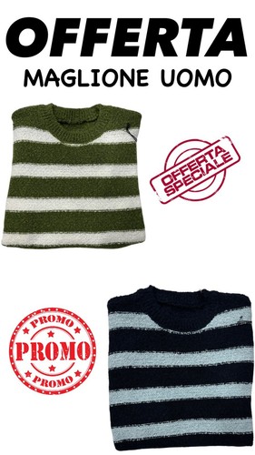 Maglione uomo casual girogola - uomo,