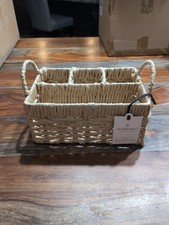 Caddy porta utensili Hearth & Hand con tessuto naturale Magnolia - Hearth & Hand™